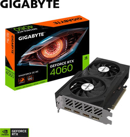 Gigabyte NVIDIA GeForce RTX 4060 WINDFORCE OC - Videokaart - 8GB GDDR6 - PCIe 4.0 - 2x HDMI 2.1 - 2x DisplayPort 1.4