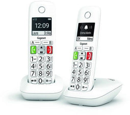 Gigaset E290 Duo - Dect-telefoon - 2 handsets - 50m binnenbereik - 300m buitenbereik - Wit (2 stuks)