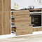 vidaXL - Keuken - onderkast - bewerkt - hout - artisanaal - eikenkleur