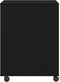 vidaXL - Printerstandaard - met - Wielen - Zwart - Eiken - 60x50x67 - cm