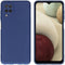 iMoshion Hoesje Geschikt voor Samsung Galaxy A12 Hoesje Siliconen - iMoshion Color Backcover - Donkerblauw