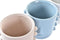 Grondlegger DKD Home Decor Gezicht Keramiek (15 x 13 x 12,5 cm) (4 Stuks)