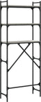 vidaXL - Wasmachinerek - 67x25x163 - cm - bewerkt - hout - grijs - sonoma