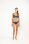 Isla Wire - Bh met voorgevormde cups - Glimmend effect - Blauw