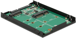 2.5 ″ Converter SATA 22 pin> 1 x M.2 Sleutel B + 1 x MSATA - 9,5 mm