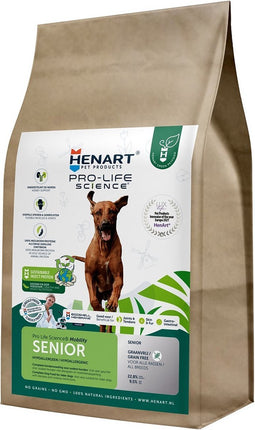 2,5 kg Henart mealworm insect senior with hem eggshell membrane hondenvoer