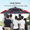 2.5M Parasol Vissen Paraplu Outdoor Camping Luifel Dubbele Laag Afneembare Aanpassing Richting Zonne