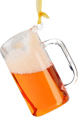 2.75 inch Glass Beer W/Words Orn 3/Asstd 5x5x10 cm kerstornament