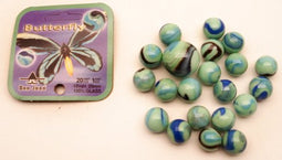 2 butterfly knikkers 42mm (Mexico) 4011