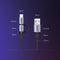 2-in-1 USB-C kabel met USB-C + USB3.0 connector. Lengte:1meter