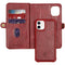 2-in-1 Wallet Bookcase voor de iPhone 12 Mini - Rood