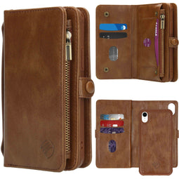 2-in-1 Wallet Bookcase voor de iPhone Xr - Bruin