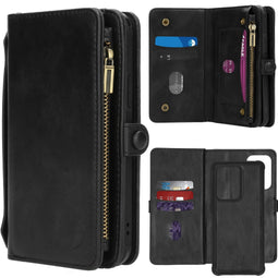 2-in-1 Wallet Bookcase voor de Samsung Galaxy S20 Ultra - Zwart