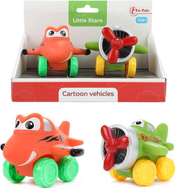2 Little stars zachte pvc vliegtuig 7185