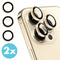 2 Pack Camera lens protector voor de iPhone 14 Pro / 14 Pro Max - Goud