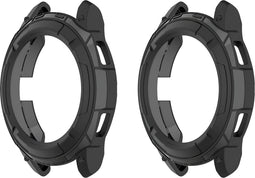 2-Pack Full Cover Screen Protector Bumper Geschikt Voor Samsung Galaxy Watch 4 Classic 42mm - 360 Graden Bescherming - Zwart