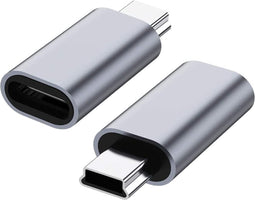 2-Pack Mini USB naar USB-C Adapter - Universele Compatibiliteit, Snelle Overdracht