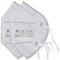 2 pieces FFP2 protective mask 5-ply without valve, certified according to DIN EN149: 2001 + A1: 2009