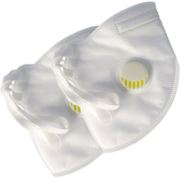 2 pieces Premium FFP3 protective mask 5-layer with valve, supply pack, certified according to DIN EN