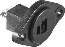 2-pin DIN Chassis (v) - Zwart