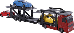 2-play Autotransporter Diecast Met 3 Auto's 26 Cm Multicolor