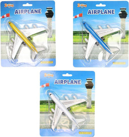 2-Play Die-cast Pull Back Vliegtuig, 14cm