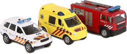 2-Play Nederlandse pull-back Hulpdienstvoertuigen - Speelgoedvoertuig