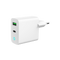 2-poorts 20 W USB snellader, LED, wit