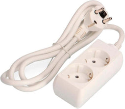 2-socket plugboard without power switch EDM Schuko (1,5 m)