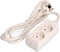 2-socket plugboard without power switch EDM Schuko (1,5 m)