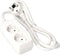 2-socket plugboard without power switch EDM Schuko (1,5 m)