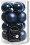 2 stuks 16 Glazen balletjes 35 mm nacht blauw