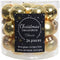 2 stuks 24 Glazen balletjes 25 mm licht goud