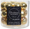 2 stuks 24 Glazen balletjes 25 mm licht goud