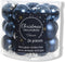 2 stuks 24 Glazen balletjes 25 mm nacht blauw
