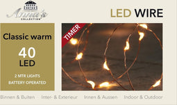 2 stuks - Anna's Collection - Batterijverlichting koperdraad 40 cla...