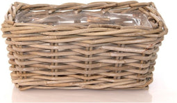 2 stuks Bak Rotan Grijs 30X15H15CM