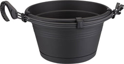 2 stuks Bloempot Green basics hangschaal 28 cm living black elho