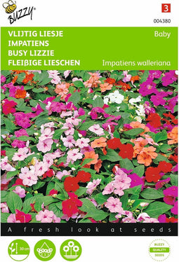 2 stuks - Buzzy - Impatiens Walleriana Baby Gemengd