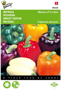 2 stuks - Buzzy - Paprika 5 Kleurenmengsel