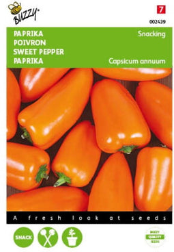 2 stuks - Buzzy - Paprika Snacking mini Oranje Naranja