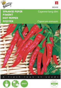 2 stuks - Buzzy - Peper Cayenne, Spaanse Lange Rode