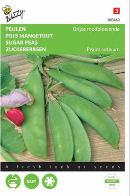 2 stuks - Buzzy - Peulen Grijze Roodbloeiers Zakje