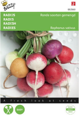 2 stuks - Buzzy - Radijs Ronde Gemengd