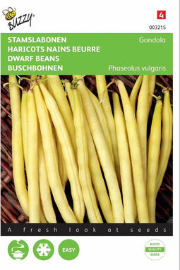 2 stuks - Buzzy - Stamslabonen Gondola gele wasboon