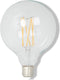 2 stuks Calex LED volglas LangFilament Globelamp 240V 4W 350lm E27 GLB125, Helder 2300K Dimbaar