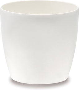 2 stuks - elho - Bloempot Brussels diamond rond 18 cm wit