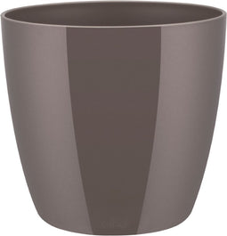 2 stuks - elho - Bloempot Brussels diamond rond 20 cm oyster pearl