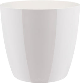 2 stuks - elho - Bloempot Brussels diamond rond 20 cm wit