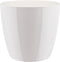 2 stuks - elho - Bloempot Brussels diamond rond 20 cm wit